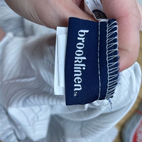 Brooklinen Luxe Sateen King Bed Sheet Set Oyster Blue Fitted Flat 4 Pillowcase - Picture 8 of 12